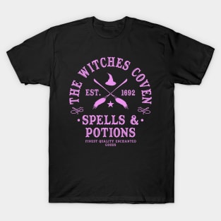 Wiccan Occult Witchcraft Witches Coven Spells & Potions T-Shirt